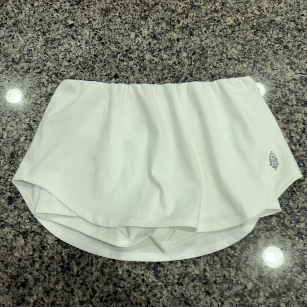 Free People Movement white mini skirt